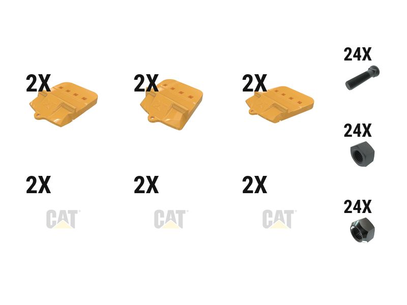 597-6799: 60 Mm Bolt-on Half Arrow With Top Cvr Kit - Qty 6 5976799 buy