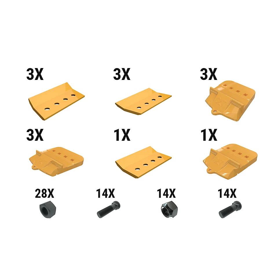 597-6800: 60 Mm Bolt-on Half Arrow With ARM Top Cvr Kit - Qty 7 5976800 Caterpillar