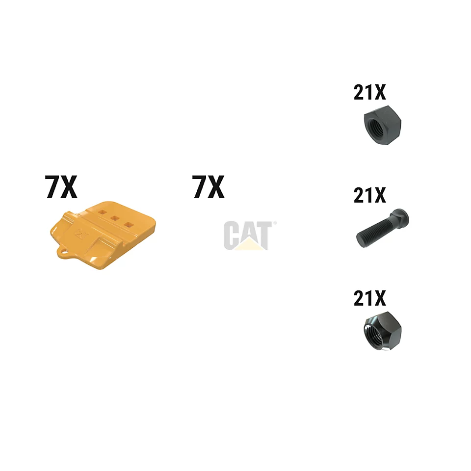 597-6825: 45 Mm Bolt-on Half Arrow With Top Cvr Kit - Qty 7 5976825 Caterpillar