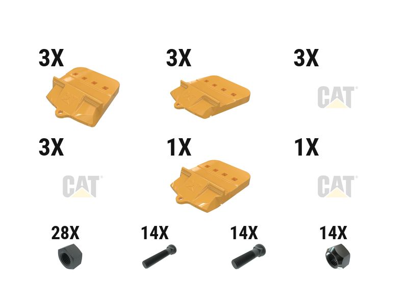 597-6859: 60 Mm Bolt-on Half Arrow With Top Cvr Kit - Qty 7 5976859 购买