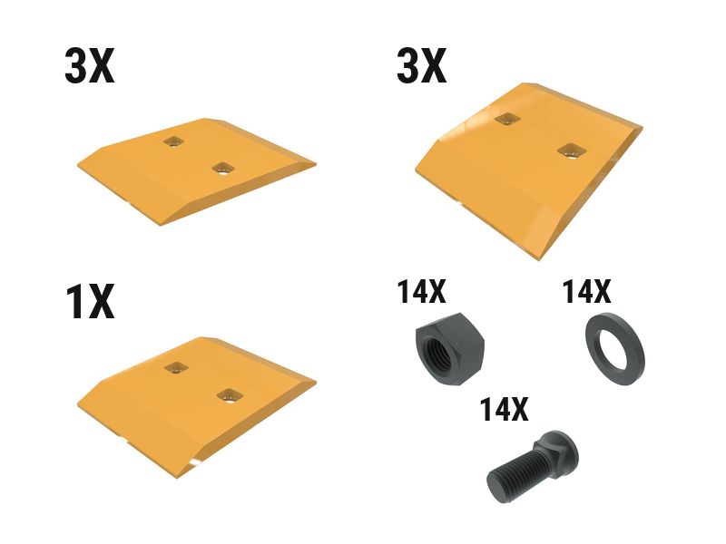 597-6874: 30 Mm Bolt-on Segment Kit - Qty 7 5976874 купить