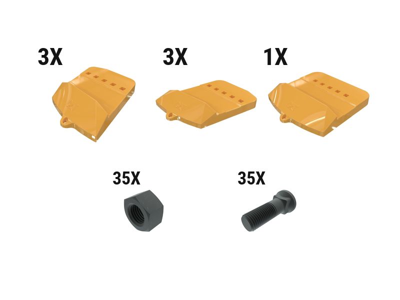 597-6877: 75 Mm Bolt-on Half Arrow Kit - Qty 7 5976877 купить
