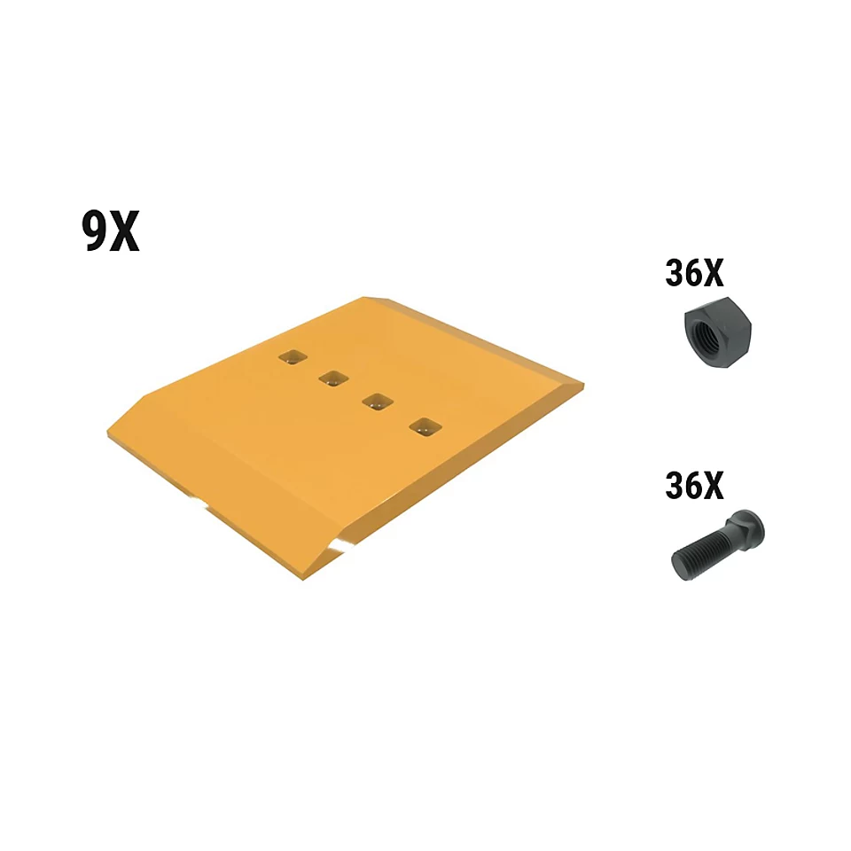 597-6919: Комплект сегментов 40 мм с болтовым креплением (9 шт) 5976919 Caterpillar