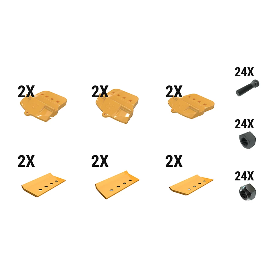 597-6925: 60 Mm Bolt-on Half Arrow With Top Cvr Kit - Qty 6 5976925 Caterpillar