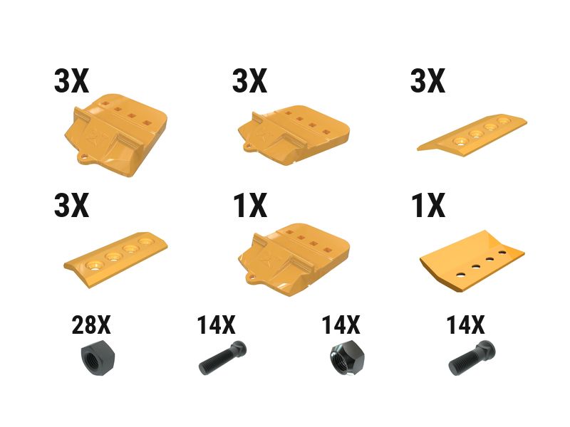 597-6938: 60 Mm Bolt-on Half Arrow With Top Cvr Kit - Qty 7 5976938 buy