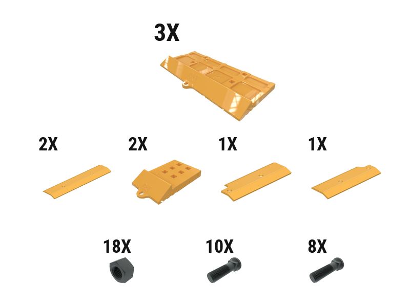 597-6996: 44 Mm Bolt-on Half Arrow ARM Edge Kit With 16 Mm Top Cvr 5976996 购买