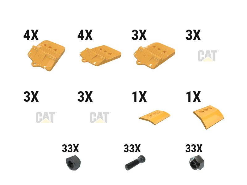 597-6997: 45 Mm Bolt-on Half Arrow With Top Cvr Kit - Qty 11 5976997 购买