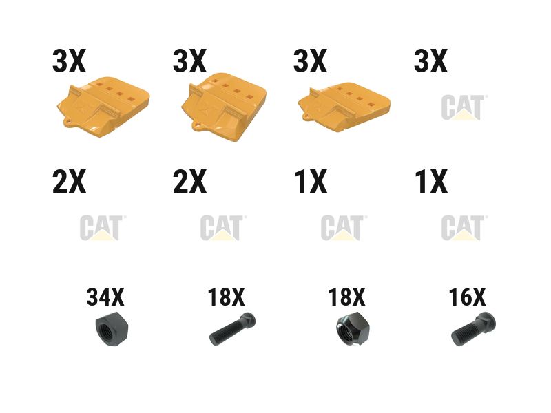 597-6998: 60 Mm Bolt-on Half Arrow With Top Cvr Kit - Qty 9 5976998 购买