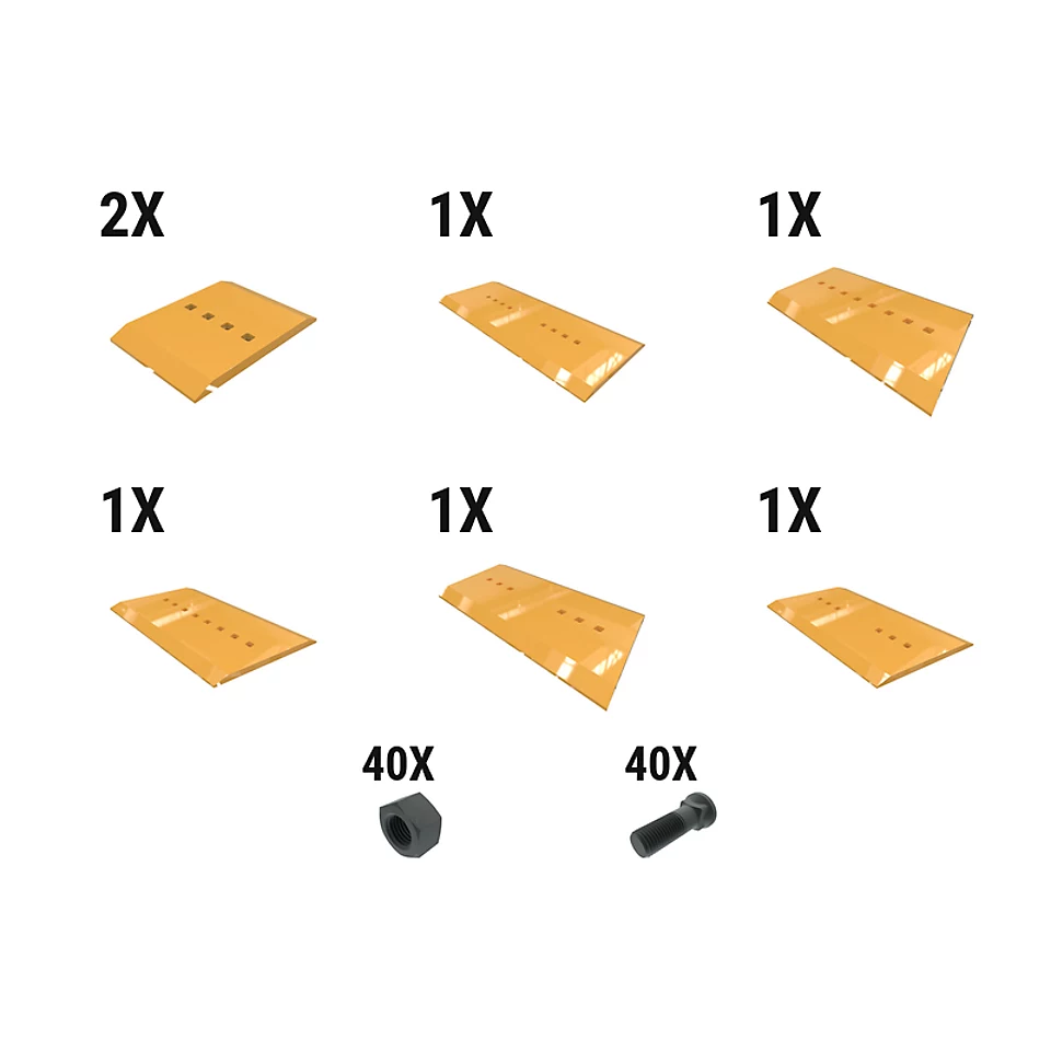 597-7087: Комплект кромок 40 мм с болтовым креплением 5977087 купить