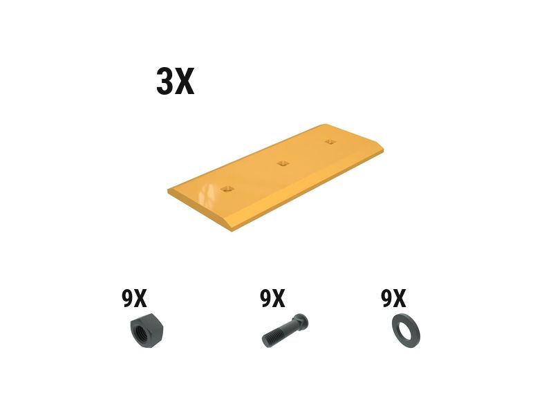 597-7090: 25 Mm Bolt-on Base Edge Wear Plate Kit - Bottom 5977090 buy