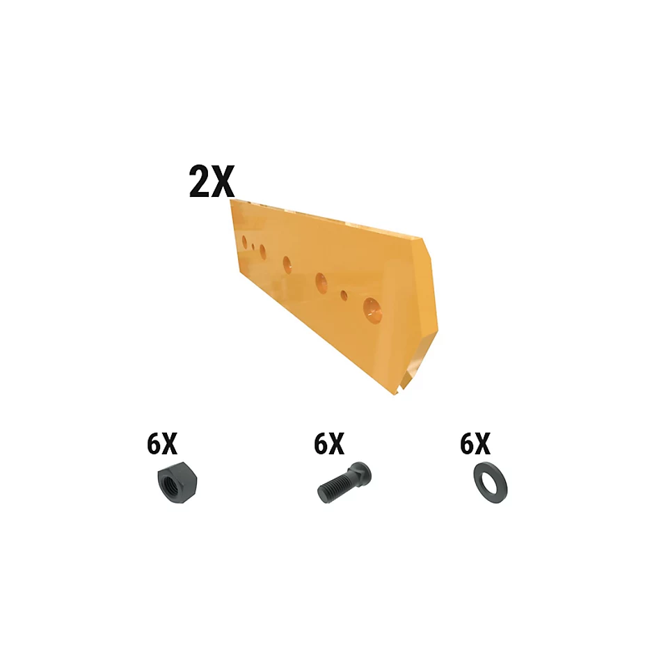597-7158: 35 Mm Bolt-on Base Edge Wear Plate Kit - Bottom 5977158 Caterpillar