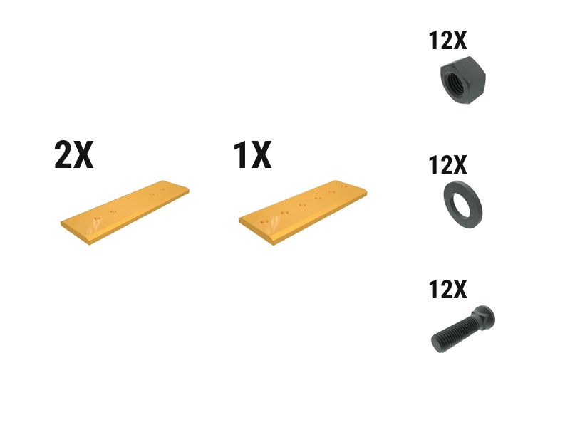 597-7260: 45 Mm Bolt-on Base Edge Wear Plate Kit - Bottom 5977260 купить