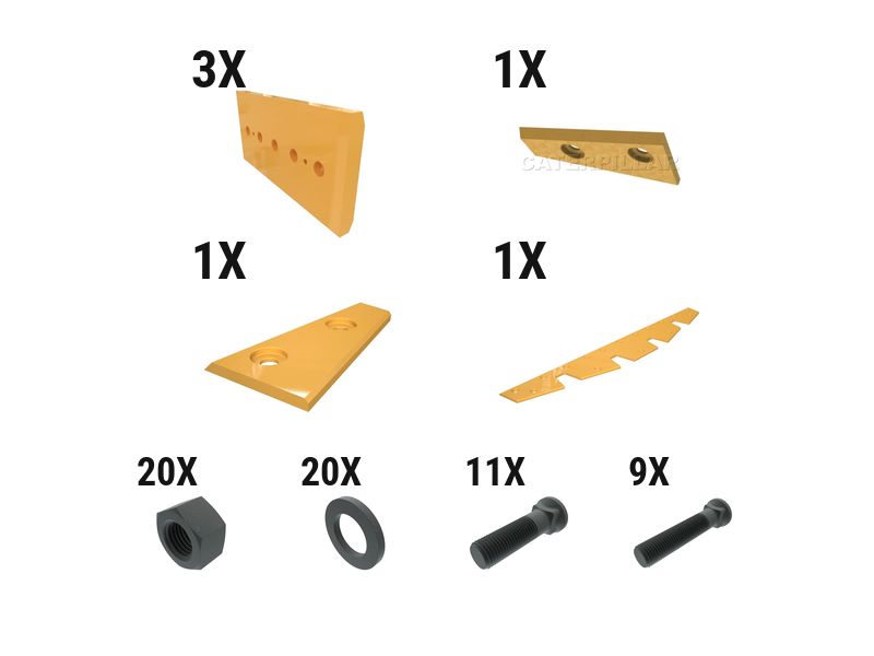 597-7278: 60 Mm Bolt-on Base Edge Wear Plate Kit - Bottom & Top 5977278 购买