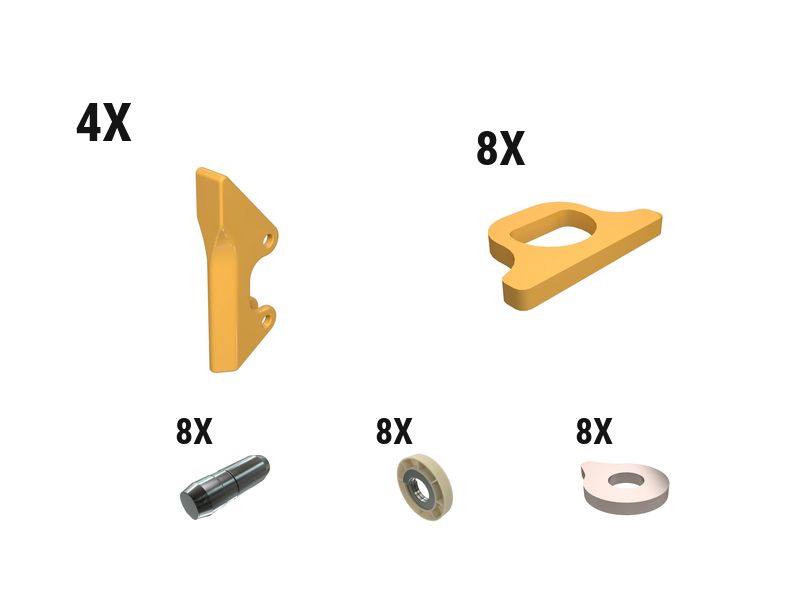 597-7404: 35 Mm Pin-on Sidebar Prot Kit - Qty 4 5977404 购买