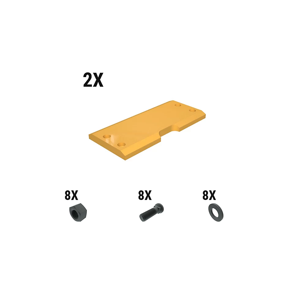 597-7616: Комплект пластины пяты ковша с болтовым креплением 5977616 Caterpillar