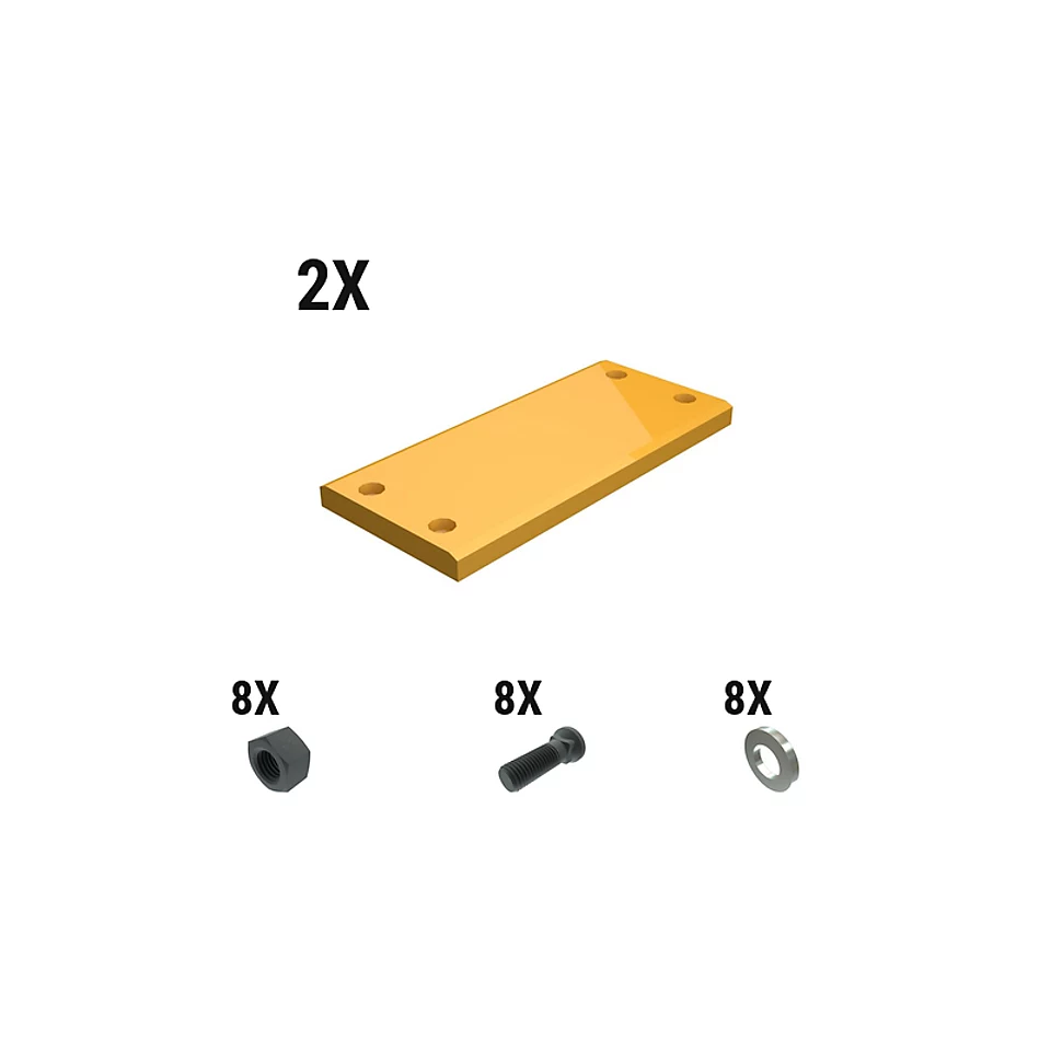 597-7905: Комплект пластины пяты ковша с болтовым креплением 5977905 Caterpillar