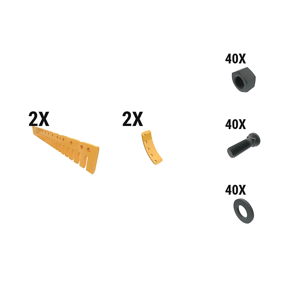 597-8281: 35 Mm Serr Flat Grader Edge Kit 5978281 Caterpillar