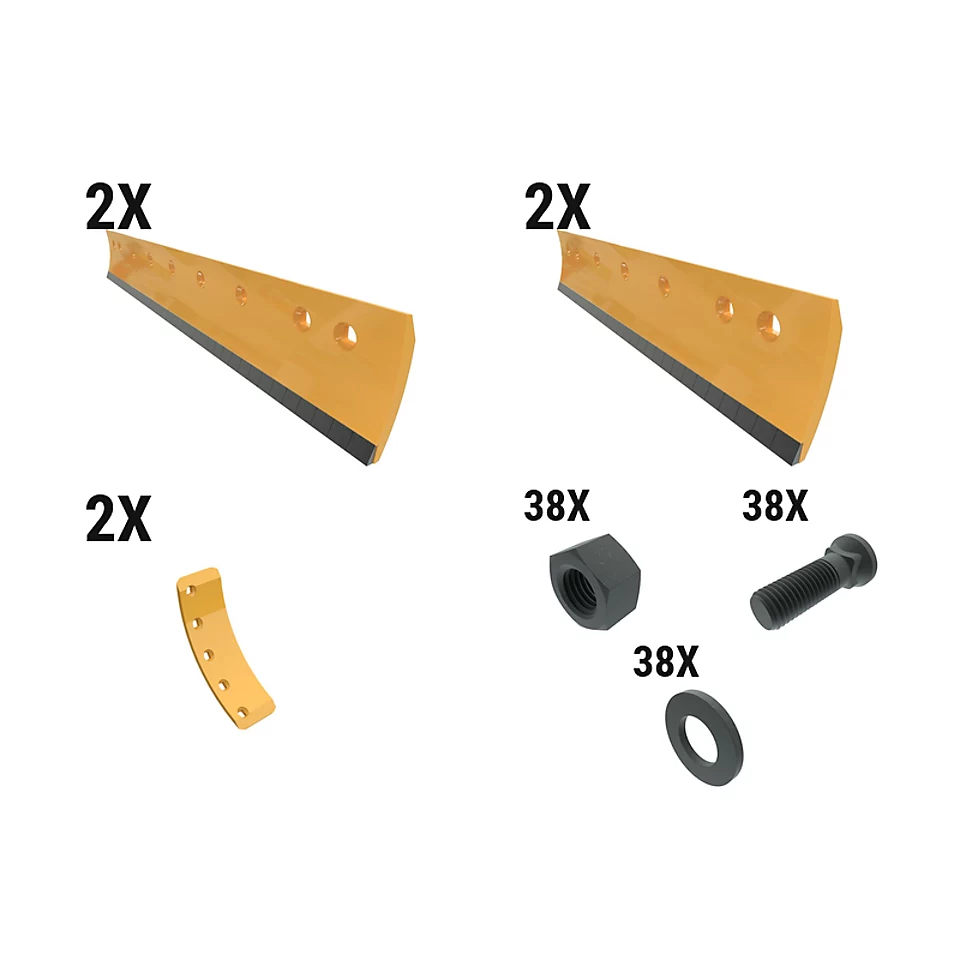 597-8283: 19 Mm Carbide Crvd Grader Edge Kit 5978283 Caterpillar