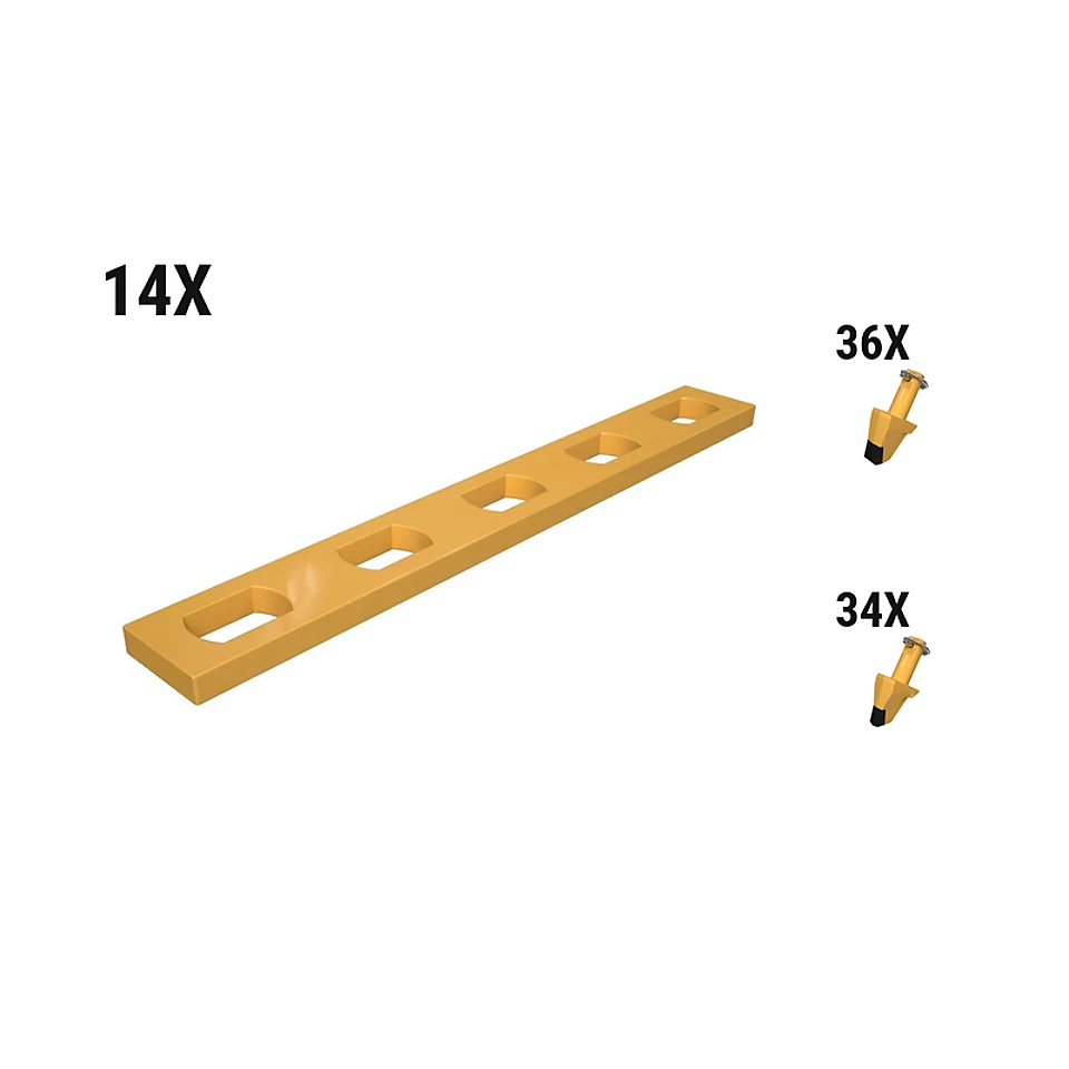 597-8349: Комплект стандартных/острых коронок GraderBit (70 шт) 5978349 купить