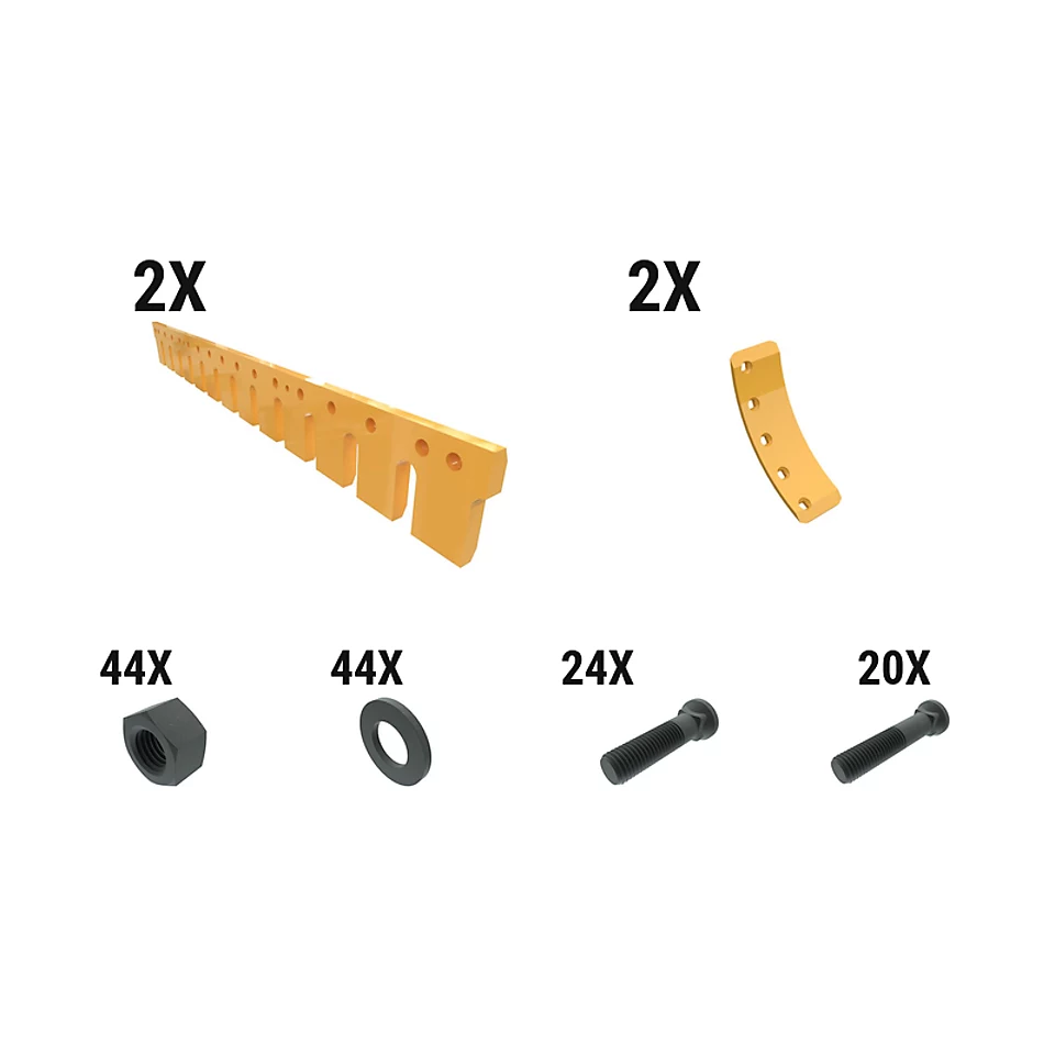 597-8414: 45 Mm Serr Flat Grader Edge Kit 5978414 Caterpillar