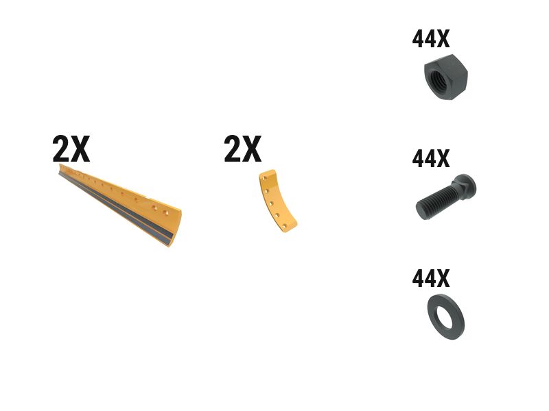 597-8424: 25 Mm ARM Crvd Grader Edge Kit 5978424 buy