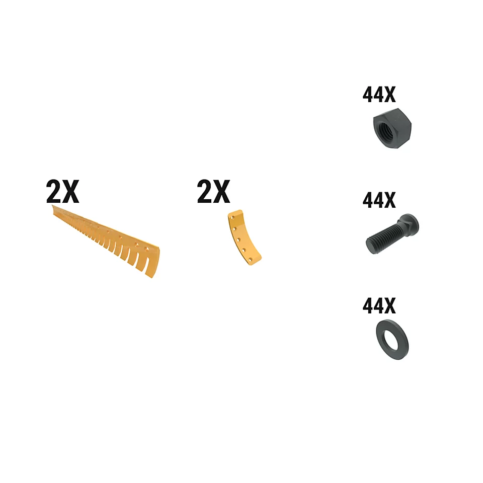 597-8426: 19 Mm Serr Crvd Grader Edge Kit 5978426 Caterpillar