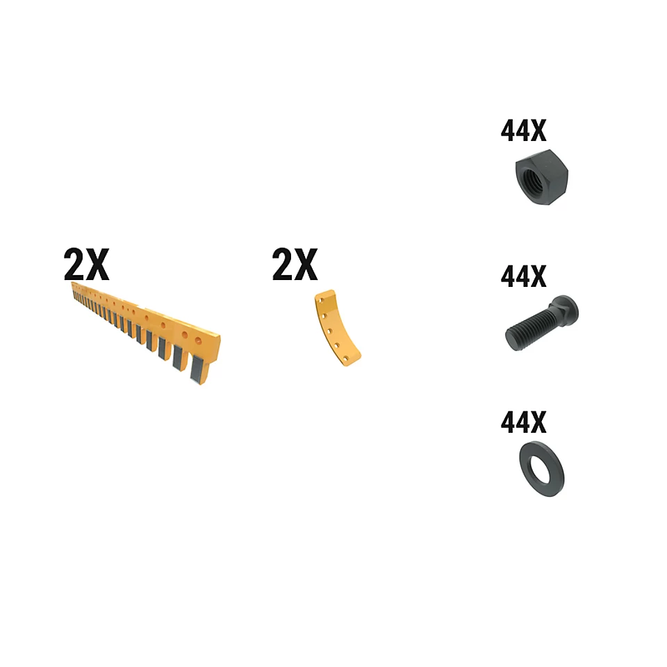 597-8451: 45 Mm ARM Serr Flat Grader Edge Kit 5978451 Caterpillar