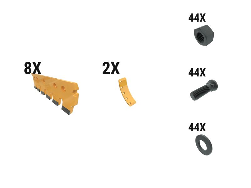 597-8454: 25 Mm Carbide Serr Crvd Grader Edge Kit 5978454 购买