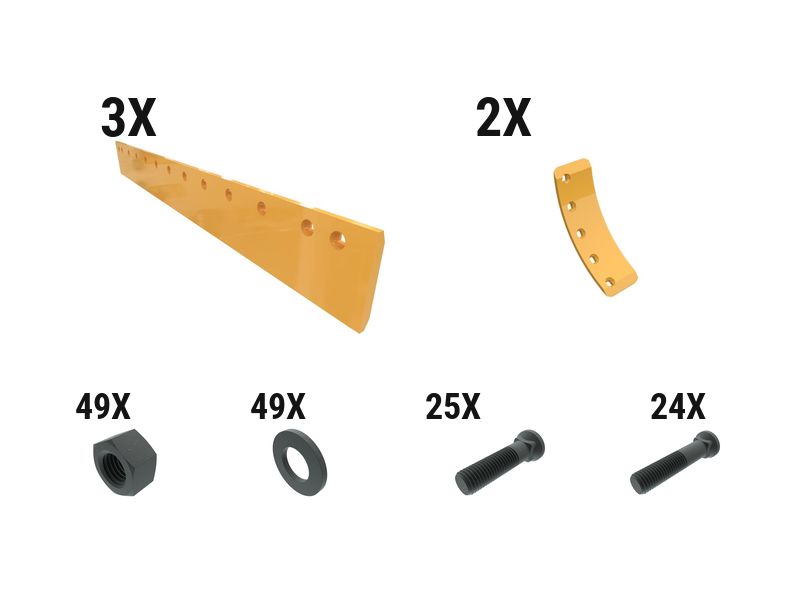 597-8460: 25 Mm Flat Grader Edge Kit 5978460 купить
