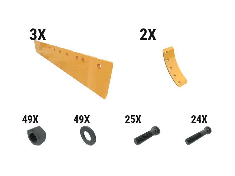 597-8461: 25 Mm Flat Grader Edge Kit 5978461 купить