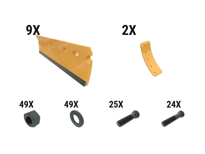 597-8472: 19 Mm Carbide Crvd Grader Edge Kit 5978472 buy