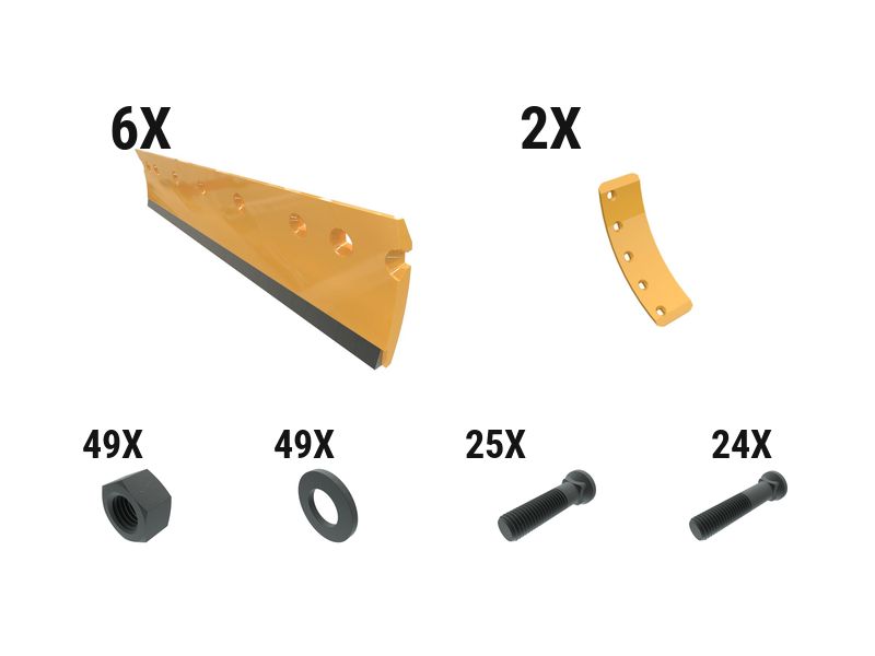 597-8473: 19 Mm Carbide Crvd Grader Edge Kit 5978473 buy