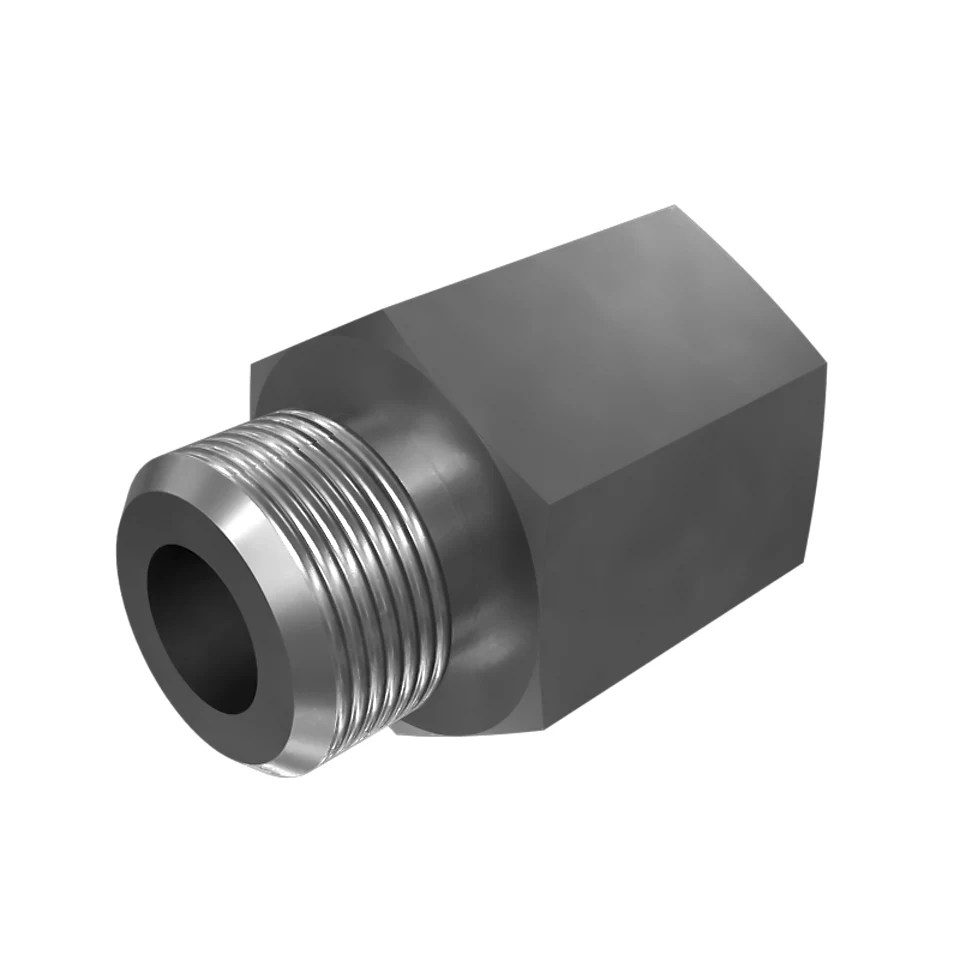 5P-3501: 1/4-18 NPTF Hex Head O-ring Straight Adapter 5P3501 Caterpillar