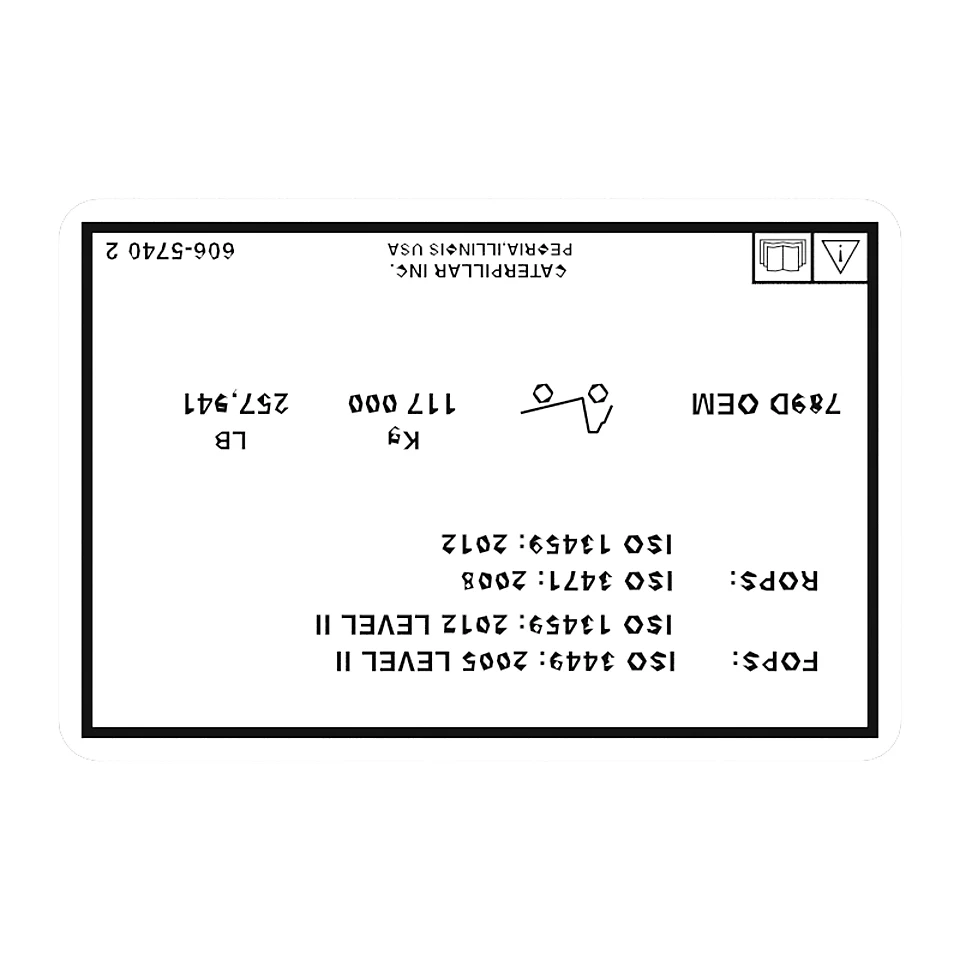 606-5740: 789D OEM-предупреждающая пленка 6065740 купить