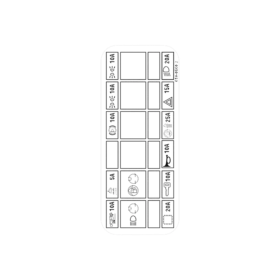 619-0560: Fuse Relay Panel Identification Film 6190560 购买
