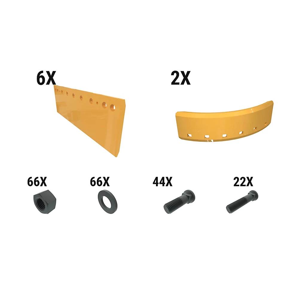 619-7292: 28 Mm Flat Grader Edge Kit 6197292 Caterpillar