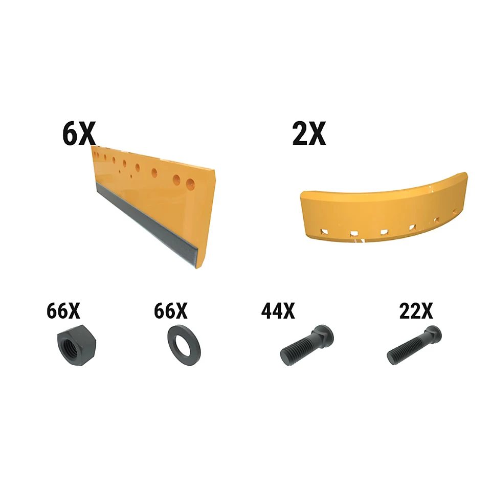 619-7297: 45 Mm ARM Flat Grader Edge Kit 6197297 Caterpillar