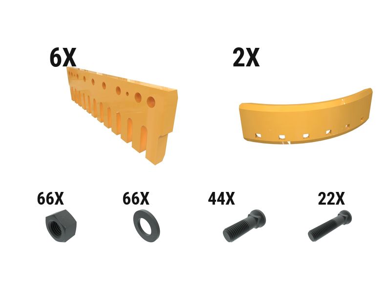 619-7300: 60 Mm Serr Flat Grader Edge Kit 6197300 купить