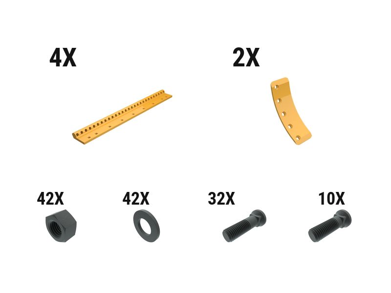 619-9980: 22 Mm Grader Rotating Bit Adapter Board Kit 6199980 купить