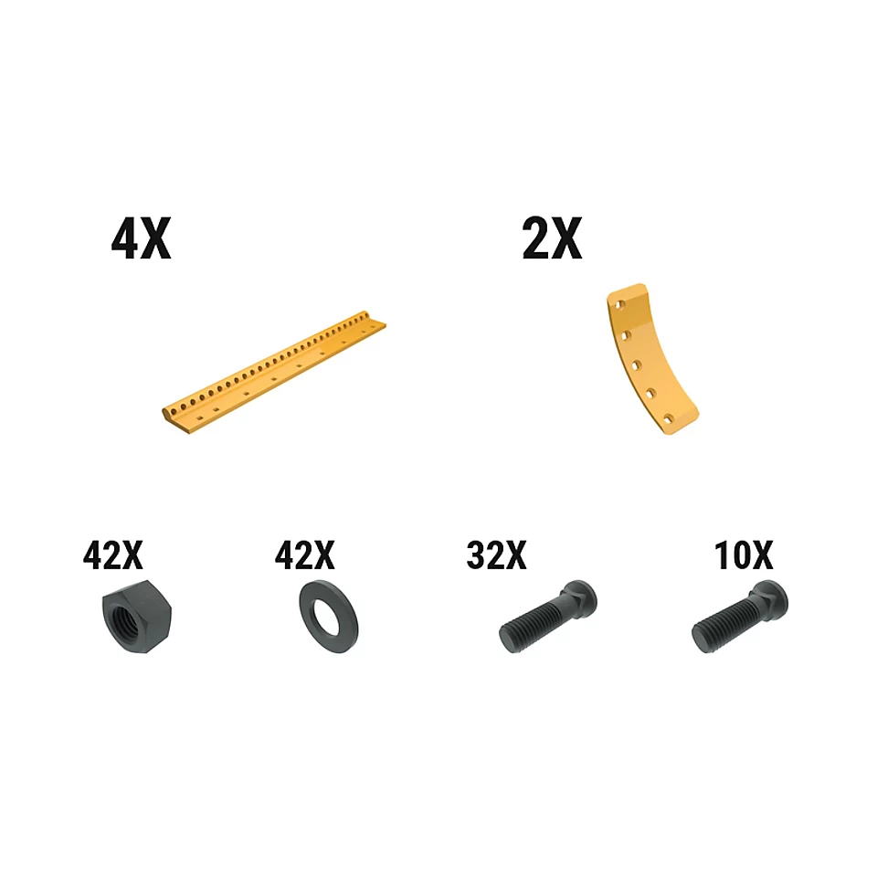 619-9980: 22 Mm Grader Rotating Bit Adapter Board Kit 6199980 Caterpillar
