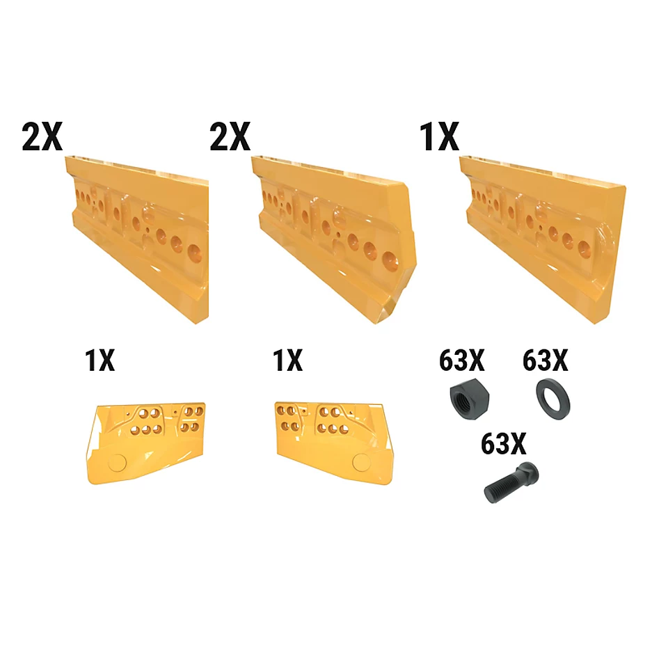 620-1893: 80 Mm HA Dozer Edge Kit 6201893 Caterpillar