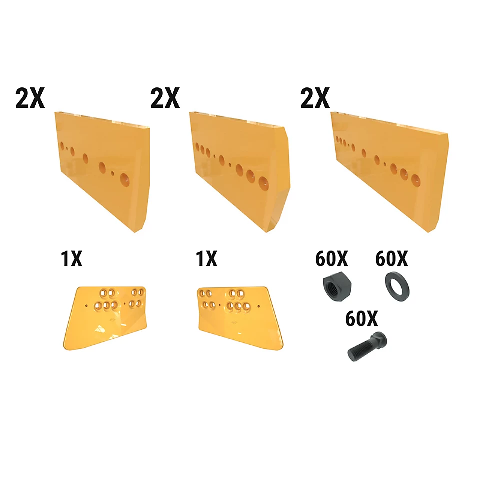 620-1906: 60 Mm EWL Dozer Edge Kit 6201906 Caterpillar