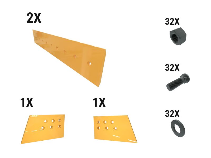 620-1908: 19 Mm Level Cut Dozer Edge Kit 6201908 купить