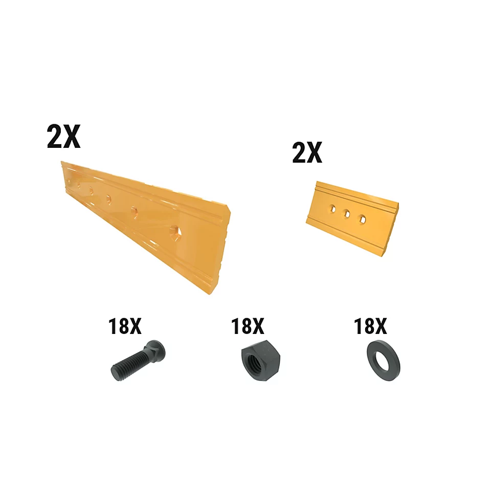 621-2551: 21 Mm Precision Level Cut Reversible Dozer Edge Kit 6212551 Caterpillar