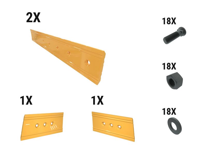 621-2555: 21 Mm Precision Level Cut Dozer Edge Kit 6212555 купить