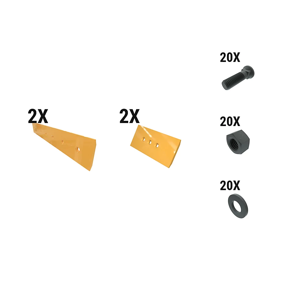 621-2558: 16 Mm Extended Cut Reversible Dozer Edge Kit 6212558 Caterpillar