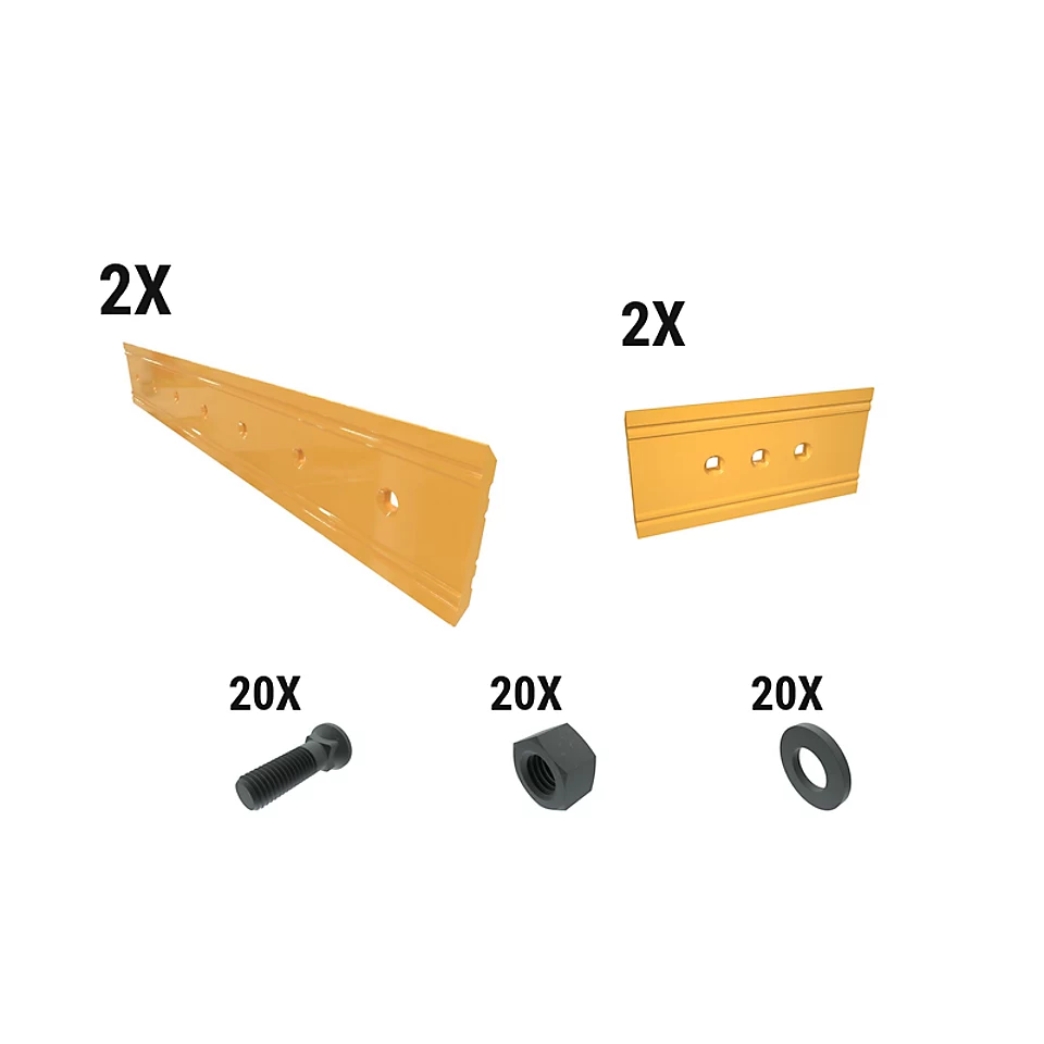 621-2562: 18 Mm Precision Level Cut Reversible Dozer Edge Kit 6212562 Caterpillar