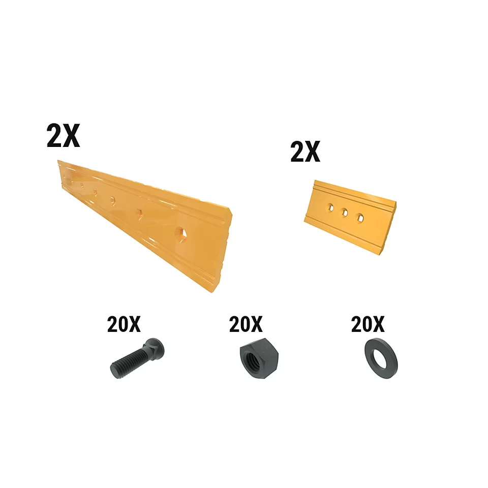 621-2563: 21 Mm Precision Level Cut Reversible Dozer Edge Kit 6212563 Caterpillar