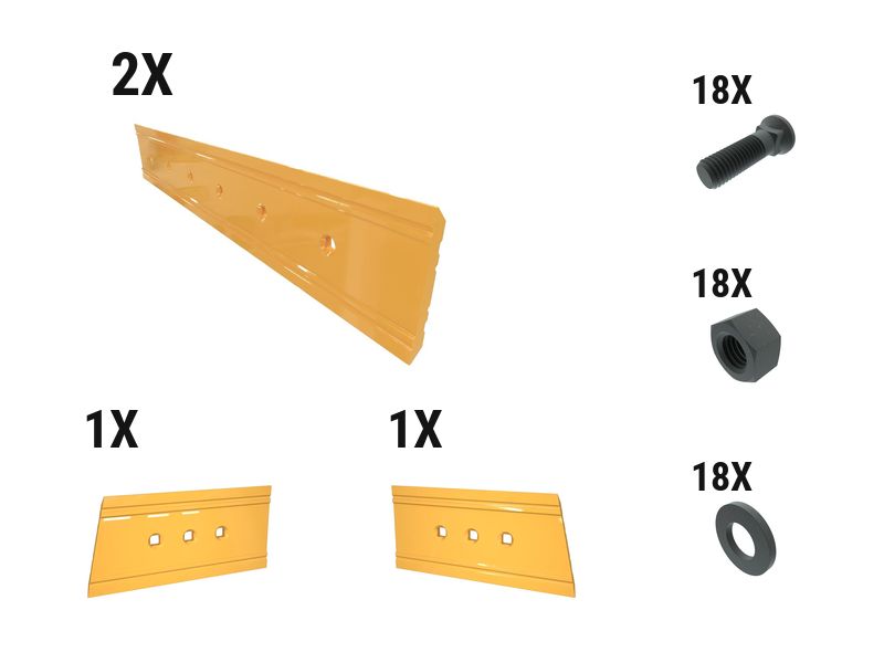 621-2572: 18 Mm Precision Level Cut Dozer Edge Kit 6212572 купить
