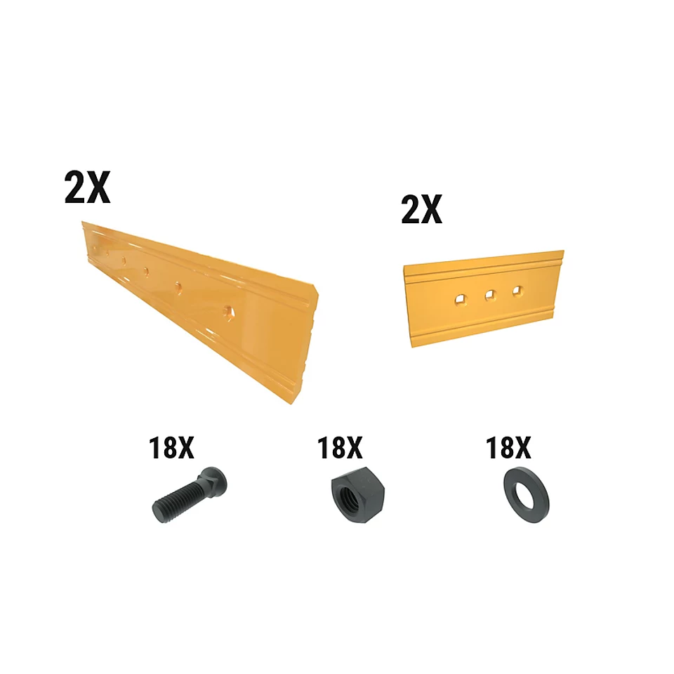 621-2574: 18 Mm Precision Level Cut Reversible Dozer Edge Kit 6212574 Caterpillar